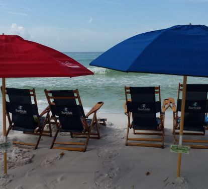Rent Includes beach set-ups  ... two umbrellas and four chairs!
